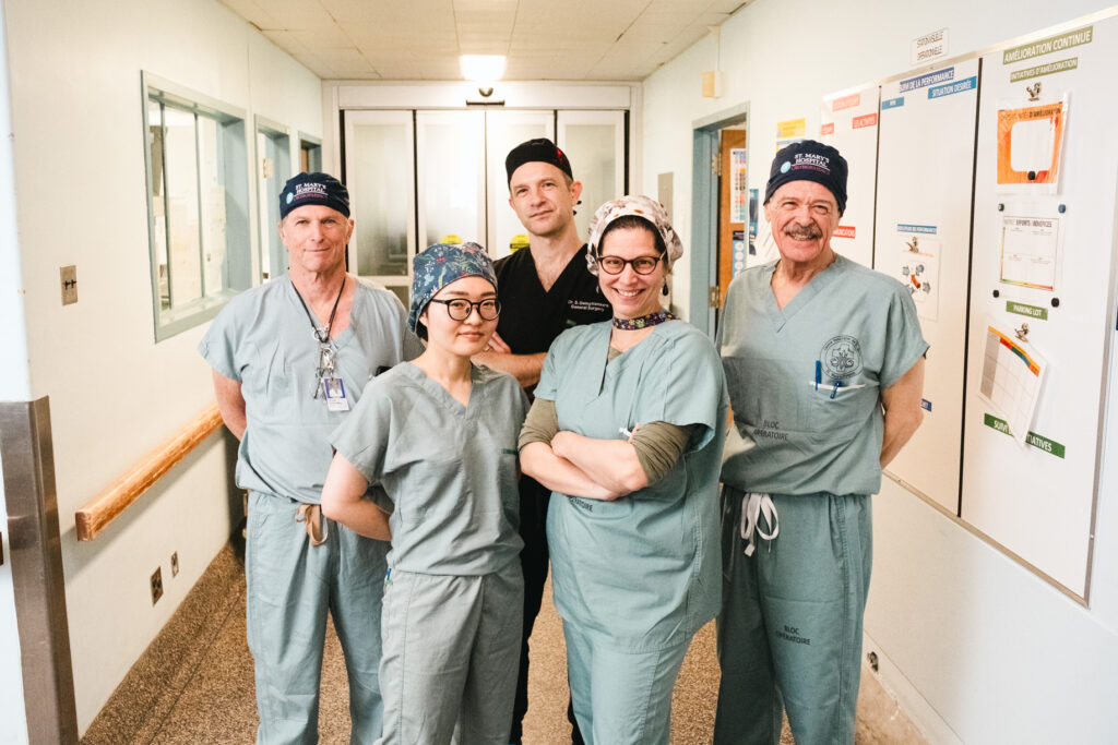 St. Mary's Hospital Centre General Surgery Chief and team members